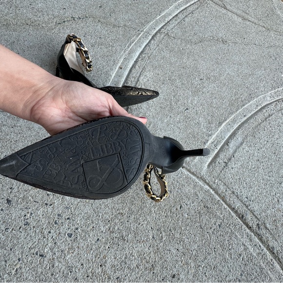 Sam and Libby for target snake skin printed heels. - Picture 6 of 7